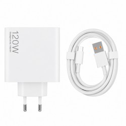 شارژر دیواری 120 وات مدل 120w power adaptor suit به همراه کابل USB-C