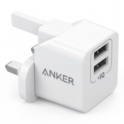 شارژر دیواری 12 وات دو پورت انکر مدل PowerPort Mini A2620