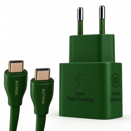 شارژر دیواری 25 وات معلم نوین مدل Galaxy A17 به همراه کابل USB-C