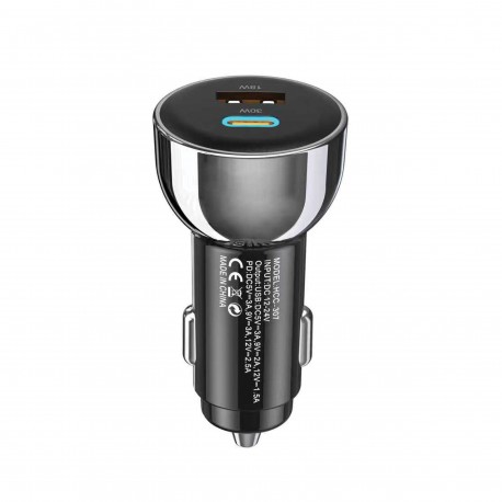 شارژر فندکی 30 وات هیسکا مدل HCC-307