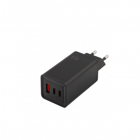 شارژر دیواری 65 وات هترون مدل HWC 3651 PQ GaN