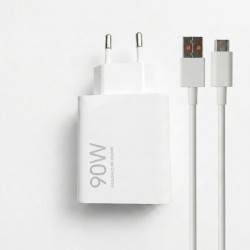 شارژر دیواری 90 وات مدل MDY-15-EK به همراه کابل تبدیل USB به USB-C