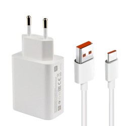 شارژر دیواری مدل Turbo fast charge به همراه کابل USB-C