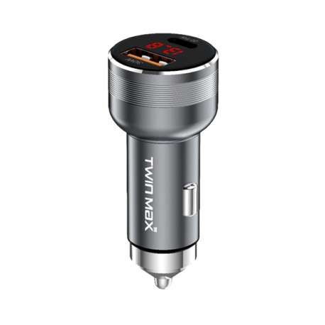 شارژر فندکی 52.5 وات دو پورت تویین مکس مدل MX-24
