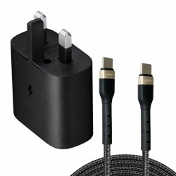 شارژر دیواری 25 وات لیندوس مدل Galaxy S24 fe به همراه کابل تبدیل USB-C