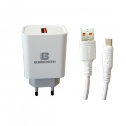 شارژر دیواری بیبوشی مدل C36 به همراه کابل تبدیل MicroUSB