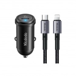 شارژر فندکى 30وات مک دودو مدل CC-749 به همراه كابل تبديل لایتنینگ