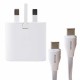 شارژر دیواری 25 وات معلم مدل Galaxy S21 fe به همراه کابل تبدیل USB-C
