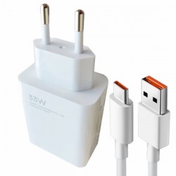شارژر دیواری 33 وات توربومدل Poco x3 pro به همراه تبدیل USB-C