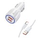شارژر فندکی 35 وات مدل QC 3 به همراه کابل USB-C