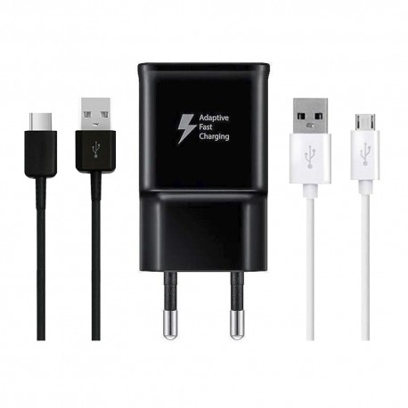 شارژر دیواری مدل EP-TA20EWE به همراه کابل تبدیل USB-C / microUSB