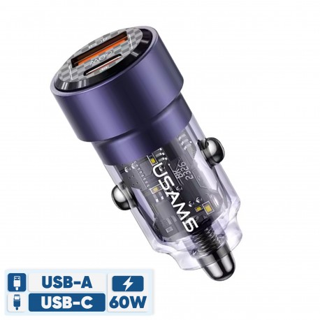 شارژر فندکی 60 وات یوسمز مدل US-CC208 C39