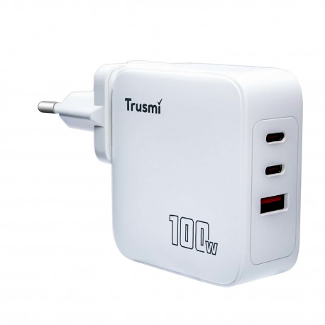 شارژر دیواری 100 وات 3 پورت تراسمی مدل فست شارژ CH22-03 PD 100W GaN