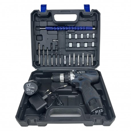دریل پیچ گوشتی شارژی ویوارکس مدل VR12V-2A - مجموعه 28 عددی