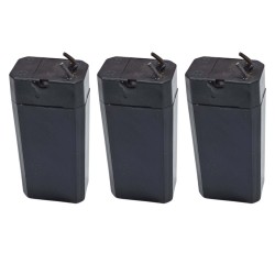 باتری سیلد اسید 4 ولت 700 میلی آمپر ساعت مدل KSRE-700 بسته 3 عددی