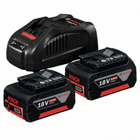 باتری لیتیومی 18 ولت 5 آمپر بوش مدل GBA 18V 5.0 AH - AMP Share مجموعه 3 عددی