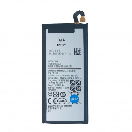 باتری موبایل مدل EB-BA520ABEE ظرفیت 3000 میلی آمپر ساعت مناسب برای گوشی موبایل سامسونگ Galaxy A5 2017/A520