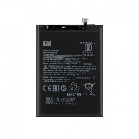 باتری موبایل مدل BN51 ظرفیت 4400 میلی آمپر ساعت مناسب برای گوشی موبایل شیائومی REDMI NOTE 8 /8A