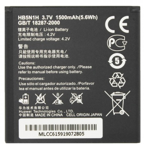 باتری موبایل مدل HB5N1H با ظرفیت 1500mAh مناسب برای گوشی موبایل هوآوی Y320/Y330