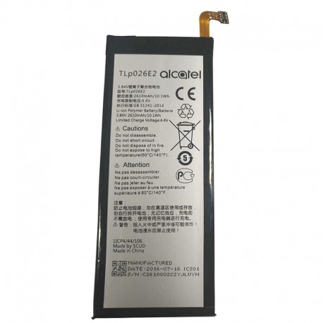 باتری مدل TLP026E2 با ظرفیت 2610mAh مناسب برای گوشی بلک بری DTEK50