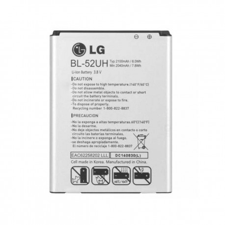 باتری موبایل مدل BL-52UH ظرفیت 2100 میلی آمپر ساعت مناسب برای گوشی موبایل ال جی Optimus L70