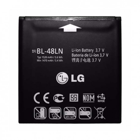 باتری موبایل مدل BL-48LN با ظرفیت 1520 میلی آمپر ساعت مناسب برای گوشی موبایل LG optimus 3d و LG optimus elite