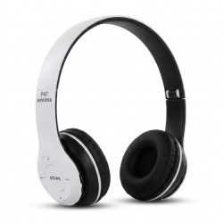 هدفون بلوتوثی مدل P47 EDR بدون قابلیت نویز کنسلینگ، درگاه USB Type-C، دارای شیار کارت حافظه، مقاومت در برابر رطوبت و عرق