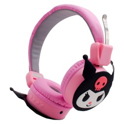 هدفون بی سیم طرح فانتزی کرومی مدل Kuromi-AH-807L