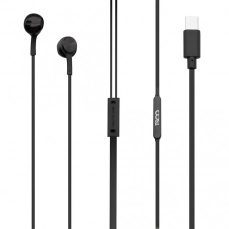 هندزفری توگوشی تسکو مدل TH 5088 با اتصال USB Type-C، درایور 14.2 میلی‌متری، کلید کنترل صدا و قابلیت مکالمه و کنترل موسیقی