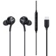 هندزفری مدل AKG-EO-IC100 دو گوشی، با رابط USB Type-C، مناسب برای مکالمه