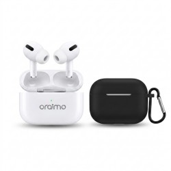 هدفون بلوتوثی اُرایمو مدل 1 ا air-ro3 airpods pro با کابل شارژ، دفترچه راهنما و کاور کیس سیلیکونی، رابط لایتنینگ و USB