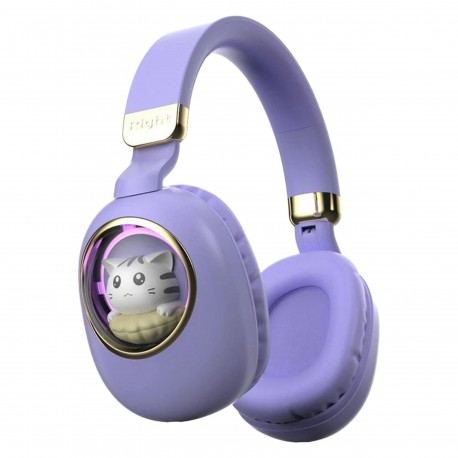 هدفون بی سیم مدل بچه گانه طرح گربه کد CA-037