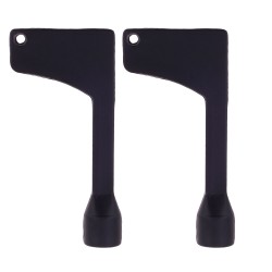 کلید مشکی درب آسانسور آرمان لیفت مدل KEY-T6-BL-2P بسته 2 عددی