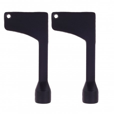 کلید مشکی درب آسانسور آرمان لیفت مدل KEY-T6-BL-2P بسته 2 عددی