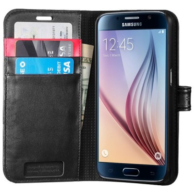 Samsung Galaxy S6 Spigen Wallet S Cover کیف کلاسوری اسپیگن