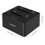 ORICO Dual Bay SATA to USB3.0 Docking Station تبدیل هارد