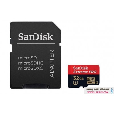 SanDisk Extreme Pro Class 10 microSDHC-32GB کارت حافظه