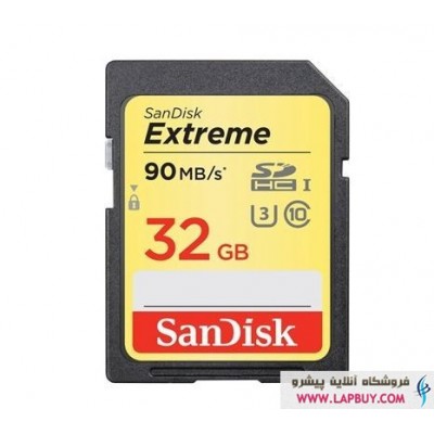 SanDisk Extreme UHS-I U3 Class10 SDHC - 32GB کارت حافظه