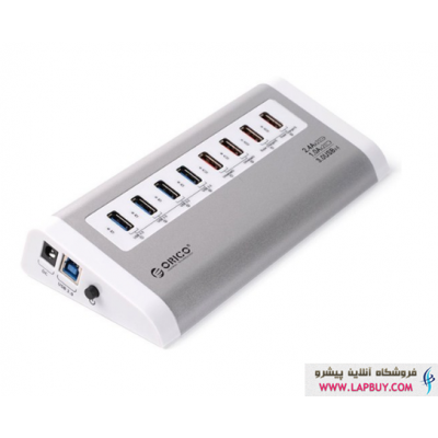 Orico UH4C4 4 Port USB 3.0Hub with 4 Port USB Charger هاب يو اس بی