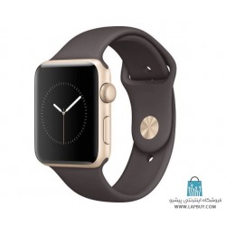 Apple Watch Series 2 42mm Gold Aluminum Case with Cocoa Sport Band ساعت هوشمند اپل واچ