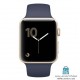 Apple Watch Series 2 42mm Gold Aluminum Case with Midnight Blue Sport Band ساعت هوشمند اپل واچ