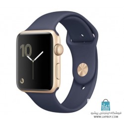 Apple Watch Series 2 42mm Gold Aluminum Case with Midnight Blue Sport Band ساعت هوشمند اپل واچ