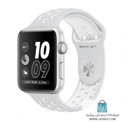 Apple Watch Series 2 Nike Plus 42mm Silver Aluminum Case with Pure Platinum/White Nike Sport Band ساعت هوشمند اپل واچ