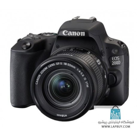 Canon EOS 200D Digital Camera with EF-S 18-55 mm f/4.5-5.6 IS STM Lens دوربین دیجیتال کانن