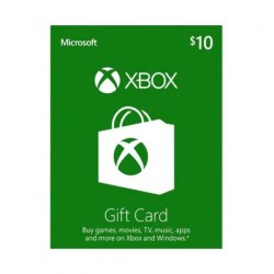 Xbox 10 USD Gift Card گیفت کار ت 10 دلاری ایکس باکس آمریکا