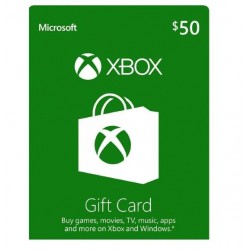 Xbox 50 USD Gift Card گیفت کارت 50 دلاری ایکس باکس آمریکا