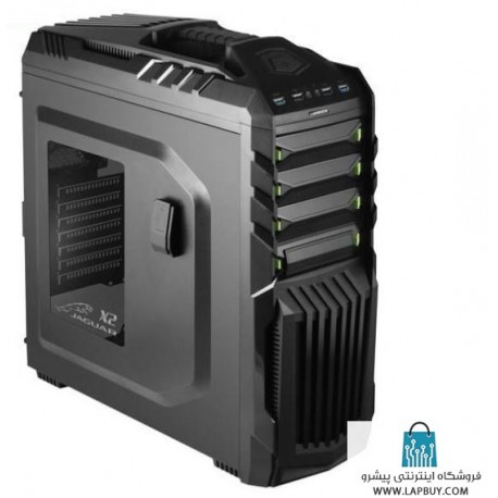 Green X2 Jaguar Version 2 Computer Case کیس کامپیوتر گرین