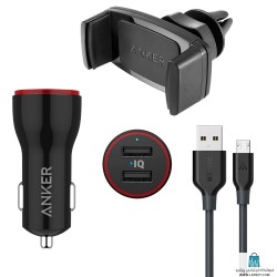 Anker A2310 With microUSB Cable And Holder شارژر فندکی انکر