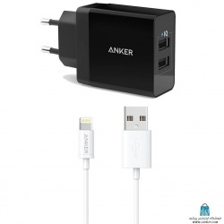 Anker A2021 With Lighting Cable شارژر دیواری انکر