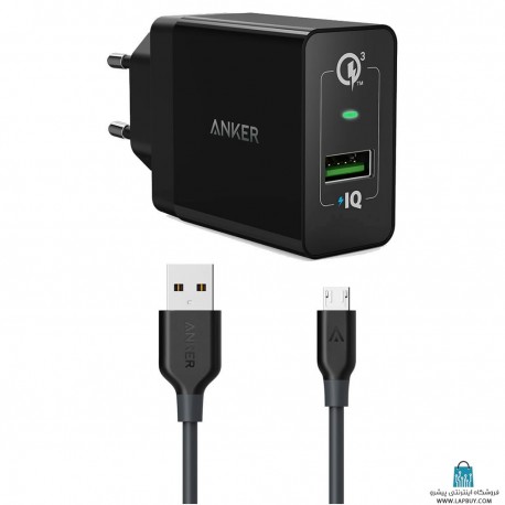 Anker A2013 With Microusb Cable شارژر دیواری انکر